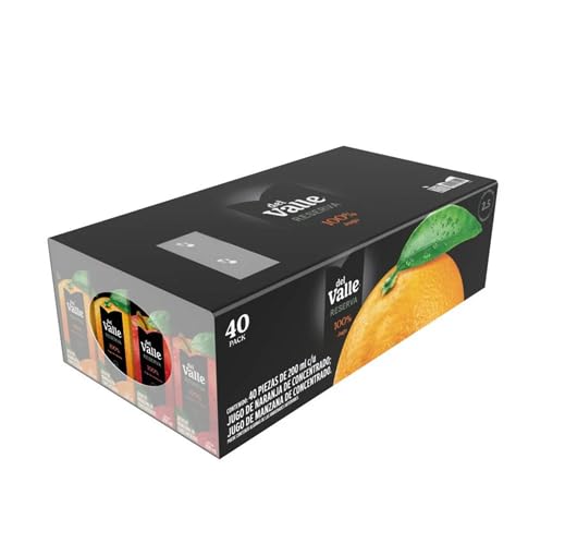 Catálogo para Comprar On-line Juego de naranja - los preferidos. 38 RIV Jugo DEL VALLE Sabor Naranja y Manzana 40 pzas 200 ml c/u