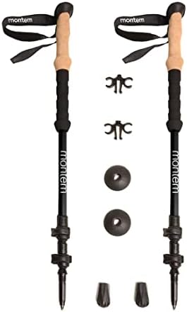 Montem Ultra Strong Trekking Poles, Black , One Pair
