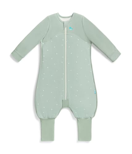 Image of Love to Dream Baby Sleep Suit Long Sleeve 1.5 TOG | Soft Cotton for All-Season Warmth, Stretch & Comfort | Olive Twigs, 12-24 Months