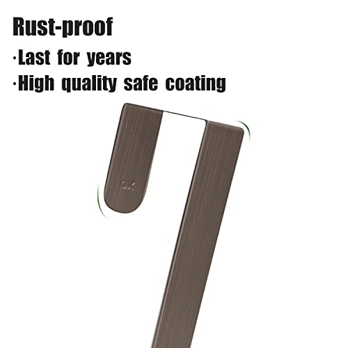 Gamexcel 12" Wreath Hanger For Front Door - Large Wreath Metal Hook For Christmas Wreath Over The Door Hanger, Bronze #TOP2