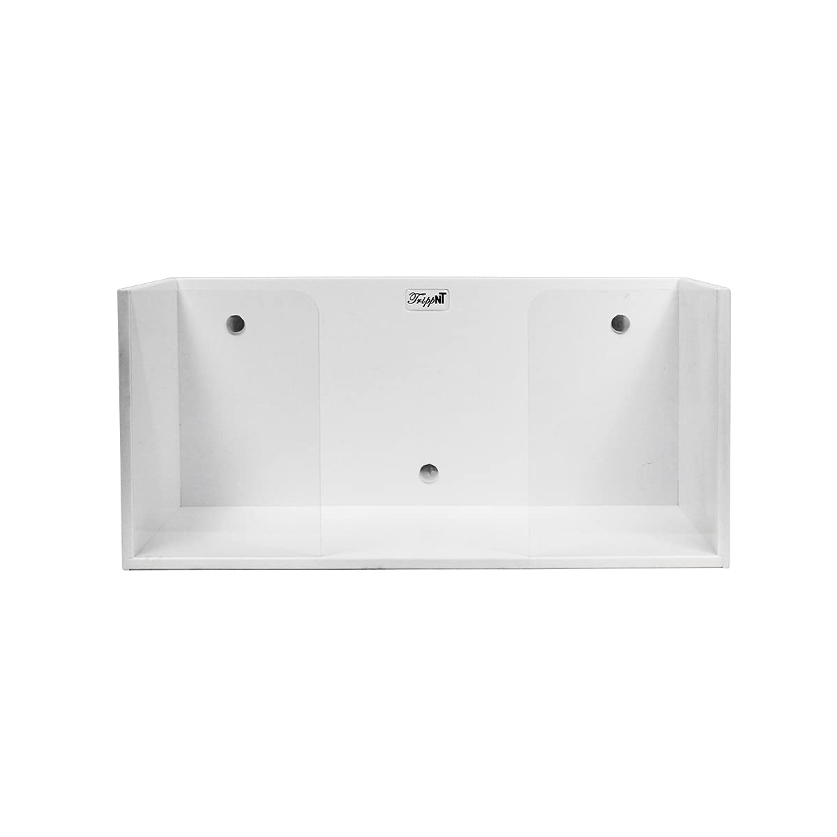 TrippNT 50804 Single Magnet Mount Glove Box Holder, 12" W x 5" H x 5" D, White