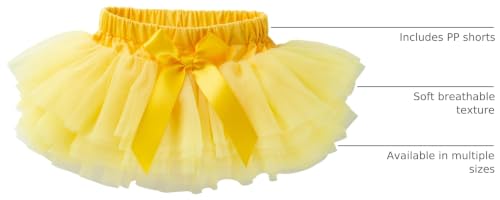 Image of Anbaby Baby Girls Soft Tutu Skirt Toddler Ruffled Pants Diaper Cover