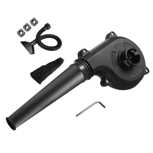 Tidevib Souffleur et aspirateur industriel électrique avec soufflage et aspiration, collecteur de poussière pour nettoyage des feuilles d'atelier et de jardin