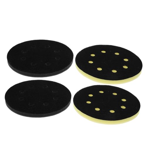 KALLORY 4pcs Automobile Buffer Pad Soft Sponge Sander Pad for Polishing Metal Polishing Air Sander Buffing Wide Usage for Home Industrial
