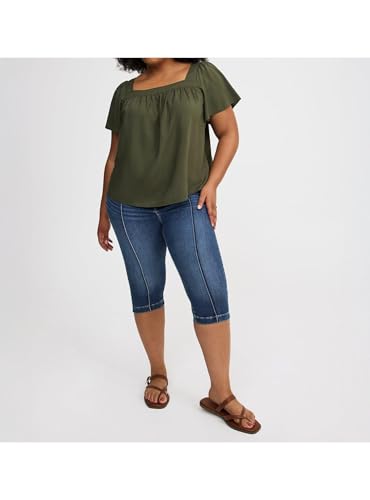Torrid Women's Plus Size Shirt - Challis Flutter Sleeve Top - Image 5