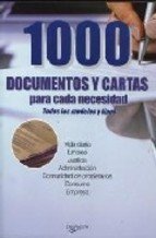 Paperback 1000 Documentos Y Cartas Para Cada Necesidad : Todos Los Modelos Y Tipos Book