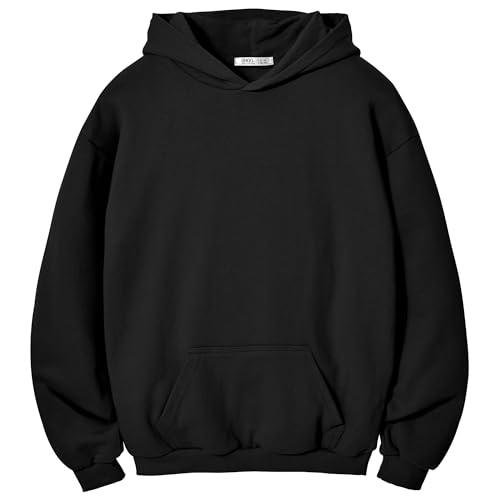 Image of Ohoo Youth French Terry Pullover Hoodie - 100% Cotton Pre-Shrunk Soft Midweight Sweatshirt for Boys Girls