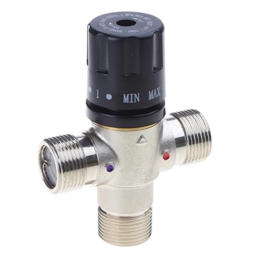 Mitigeur thermostatique solaire de précision DN20 en laiton robuste pour système TMV de douche - 2