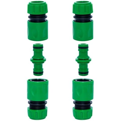 4PCS Quick Connectors & 2PCS Double Male Hose Connectors Cover