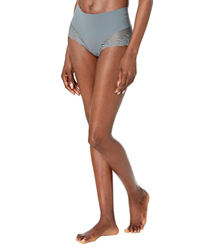 Image of SPANX Shapewear For Women Undie-Tectable Lace Hi-Hipster Panty Hazy Grey MD
