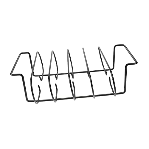 Toyvian Support à Côtes Fer pour Barbecue Grillade Circulation Air Antiadhésif Facile à Nettoyer