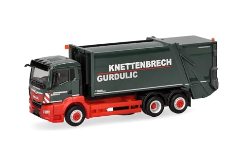Camion-Benne à ordures Herpa Man TGS miniature 1:87 Faun Knettenbrech Gurdulic