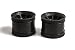 JConcepts 3359B Hazard 1.7 Inch RC10 Rear Wheels Black (2) Fits 1/4 Inch Axles