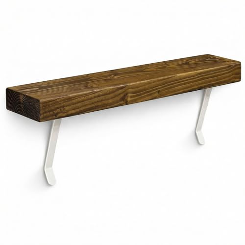 MKGT Estante de radiador sin taladro, estante estrecho rústico delgado para pasillo (roble Tudor, 60 cm)
