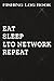 Produktbild Fishing Log Book Lto Network Crypto, Eat Sleep Lto Network Repeat Meme: Lto Network Gifts for Friends:Fishing Log and Trip Record Journal for All ... fishermen - size 6"x9" inch,Hourly