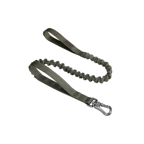 EXCELLENT ELITE SPANKER Guinzaglio militare elastico per cani con 2 maniglie imbottite per cani di taglia media e piccola(RGN)