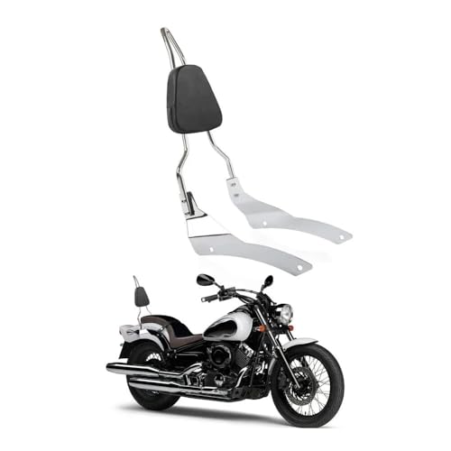 Dossier de moto avec support arrière V Star 650 robuste pour voyage custom