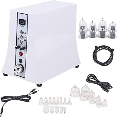 R A products Body Shaping Massage Multi-Function Vacuum Cupping Machine Back Massager with Large Cups Cupping-Therapy Sets-White