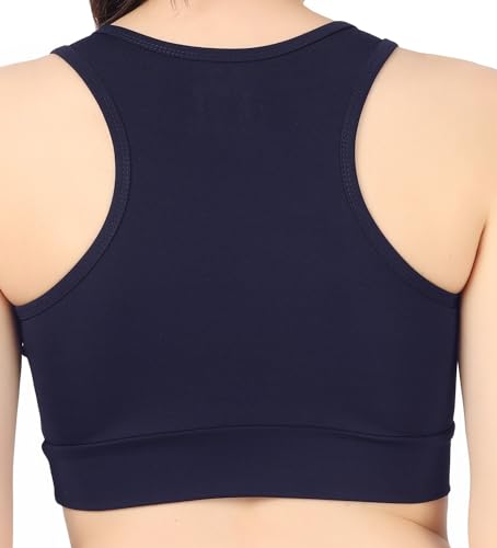 Image of Sports Bra for Women | Non-Padded High Support Gym, Yoga & Running Bra | Seamless Sweat-Wicking Polyester Workout Bra