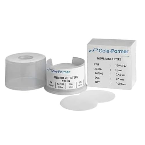 Filtres membrane nylon 0,45 µm Cole-Parmer Essentials 47 mm pour filtration aqueuse