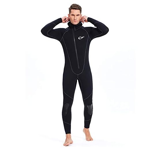 Ultra Stretch 5 mm Neopren-Neoprenanzug, Winter Warm Front Zip Full Body Tauchanzug für Herren Damen Schnorcheln, Tauchen, Schwimmen, Surfen, Herren, L