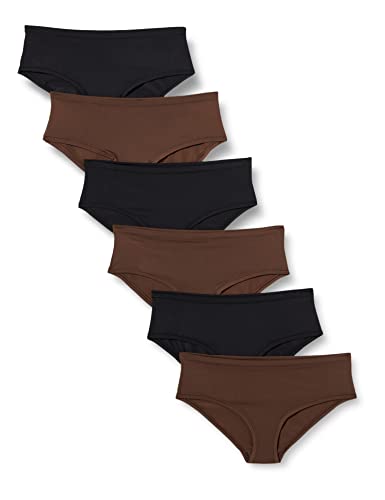 Image of Amazon Essentials Women's Breathable Microfibre Seamless Panties (Available in Plus Size), Pack of 6