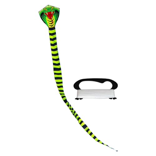 Snake Kite for Easy Flying - Ideal for Beginners and Outdoor Fun, 8m with Black line