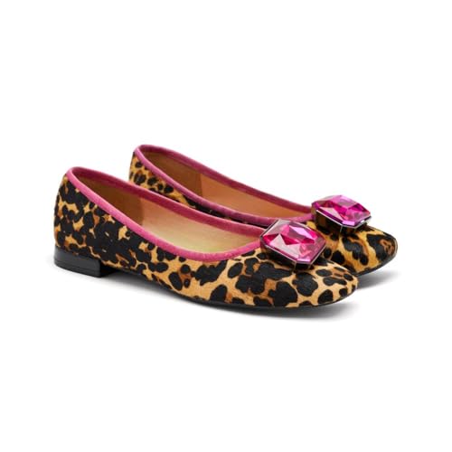 Ballerines cuir imprimé léopard Gioseppo Clyman - 2