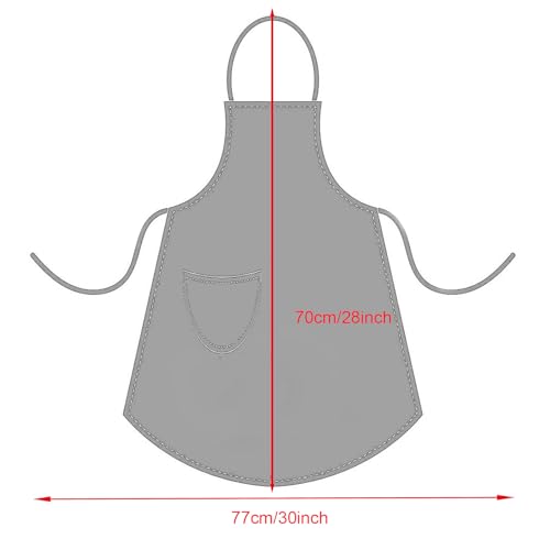 FAIRYGATE Chef Apron for Men Women with Pockets Cotton Canvas Apron for Kitchen Cooking Baking Artist Painting Cross Back Work Aprons for Shop Garden Restaurant Cafe Barista A1731
