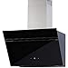 Produktbild WOLKENSTEIN Schräghaube W S5-60 ABTZ | Dunstabzugshaube | Wandhaube | Abluft | Umluft | Glas | Schwarzes Glas | 60cm breit | 623 m³/h Luftstrom