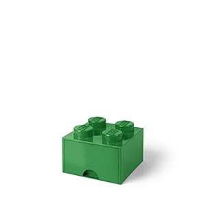 Lego 4005 Opberglade, Polypropyleen, Groen, 250.00mm x 250.00mm x 180.00mm