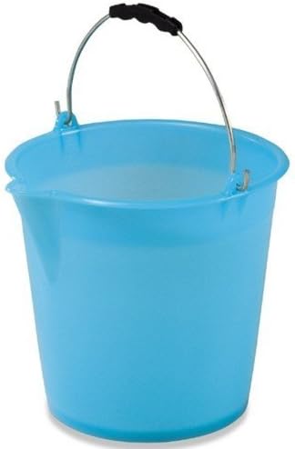 PlastimeProfessional Bucket with Spout, 9 L, LLDPE, Blue, One Size