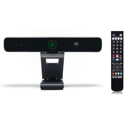 Boom Mezzo 4K Webcam – Zoom Certified, AI Auto-Framing, 115° Wide-Angle, 10x Digital Zoom, Noise-Canceling Mics, ePTZ, Remote Control – Ideal for Video Conferencing, Streaming & Remote Work