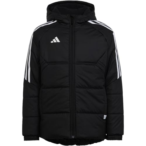 adidas Soccer Condivo 22 Youth Winter Jacket - Stay Warm with Recycled Materials, Full Zip and Fleece-lined Hood