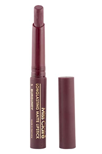 Image of Miss Claire Longlasting Matte Lipstick, Burgundy 03, 2 g