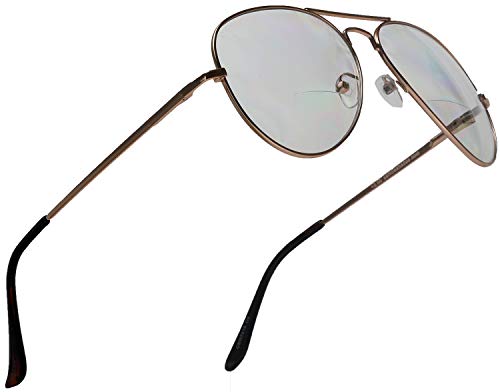SAMBA SHADES Bifocal Pilot Reading Glasses Readers Clear Lens Magnification