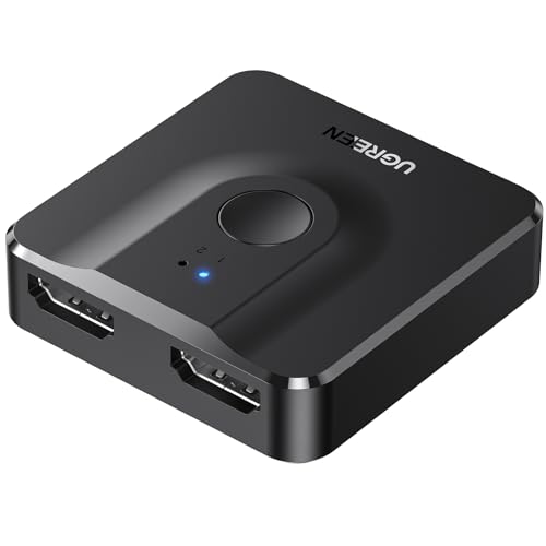 سوئیچ HDMI UGREEN 4K@60Hz 2 IN 1 OUT سازگار برای TV Box/PS4/Laptop/PC