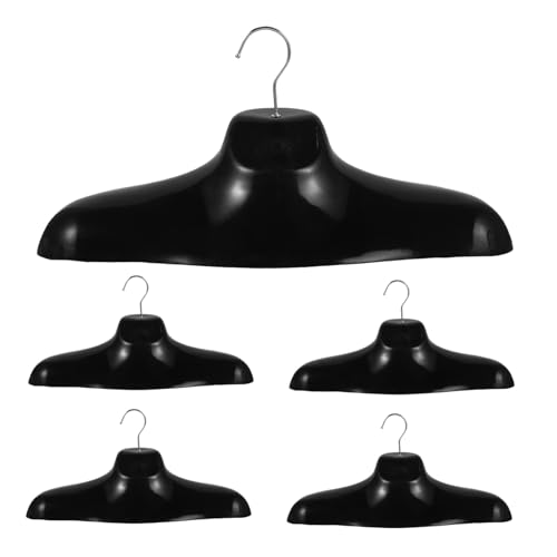 OFFSCH 5pcs Mannequin Scarf Organizer Shawl Hanger Rack Display Rack Shoulder Shape Clothing Holder Wall Mountable