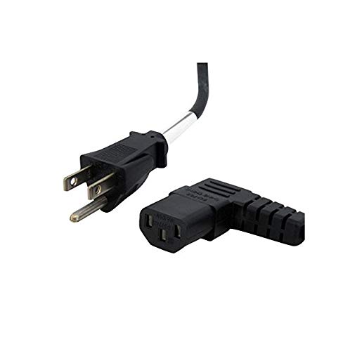 StarTech.com 10 ft Standard Computer Power Cord NEMA 5-15P to Right Angle C13 Model PXT101L10