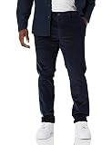 Amazon Essentials Pantalón Chino de Pana Ajustado, Azul Marino, 31W / 28L