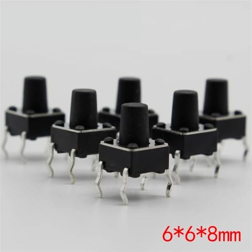 Boton tactil micro interruptor 6x6x8mm G93 de 4 pin para reparar mandos y paneles 50 uds 2
