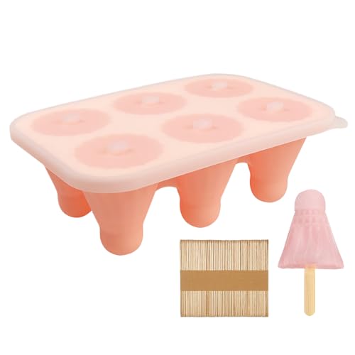 Molde de hielo - Tapa a prueba de fugas inspirado en bádminton - Molde de hielo de silicona con palos de madera | para postres Brownie Pastel Espuma de Chocolate Pudding Fondant Yogur Jugo