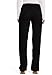 Cherokee Women Scrub Pant with Straight Leg Pull-on Pant Medical Bottom with 4 Pocket & 2-Way Stretch Fabric Plus Size - WW110P, 2XL Petite, Black