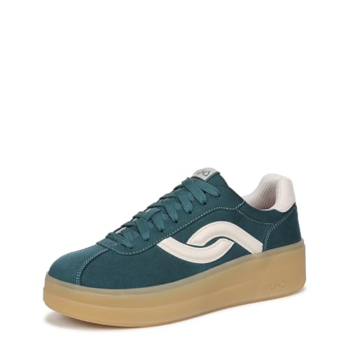Ryka Women's Viv Max Court Inspired Shoes Dark Sea Green Microfiber 9 M