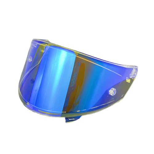 NFR visera para Ca-sco KYT NXR NX uv یĂ~ߓdCbLhho Visiere Casque Moto(Revo Clear Blue)