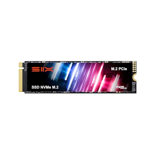 Image of SIX NVME X5000 PRO M.2 SSD PCIe 4.0-1TB m.2 2280 ssd, Read UP to 5000MB /s for Gaming PS5 Memory Storage Expansion with Heatsink, Internal Solid State Hard Drive PCIe gen 4x4 Nvme for Laptop Desktop pc