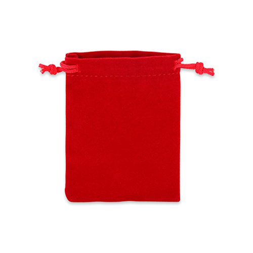 Auroris - Samtbeutel ca. 9x7cm Farbe: rot - 1 Stück