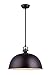 CANARM IPL222B01ORB16 LTD Polo 1 Light Rod Pendant, Oil Rubbed Bronze with Painted White Interior