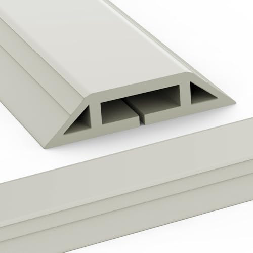 Image of Eapele Floor Cord Cover 10ft Cord Covers for Wires on Floor, Heavy Duty Extension Cord Cover, Rubber Floor Cable Cover, Prevent Trip Hazard for Sidewalk Home Office Outdoor or Indoor Settings
