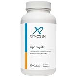 XYMOGEN LipotropiX - Lipid Metabolism + Liver Support - Dandelion + Celandine to Support Bile Flow, Guggul Extract + Inositol Hexanicotinate Maintain Already Healthy Blood Lipid Levels (120 Capsules)